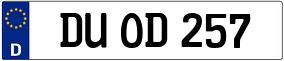 Trailer License Plate
